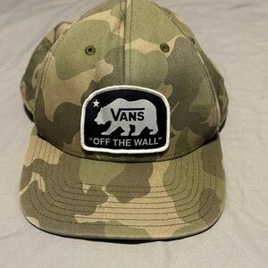 Vans Green Camo Cap with Logo Patch